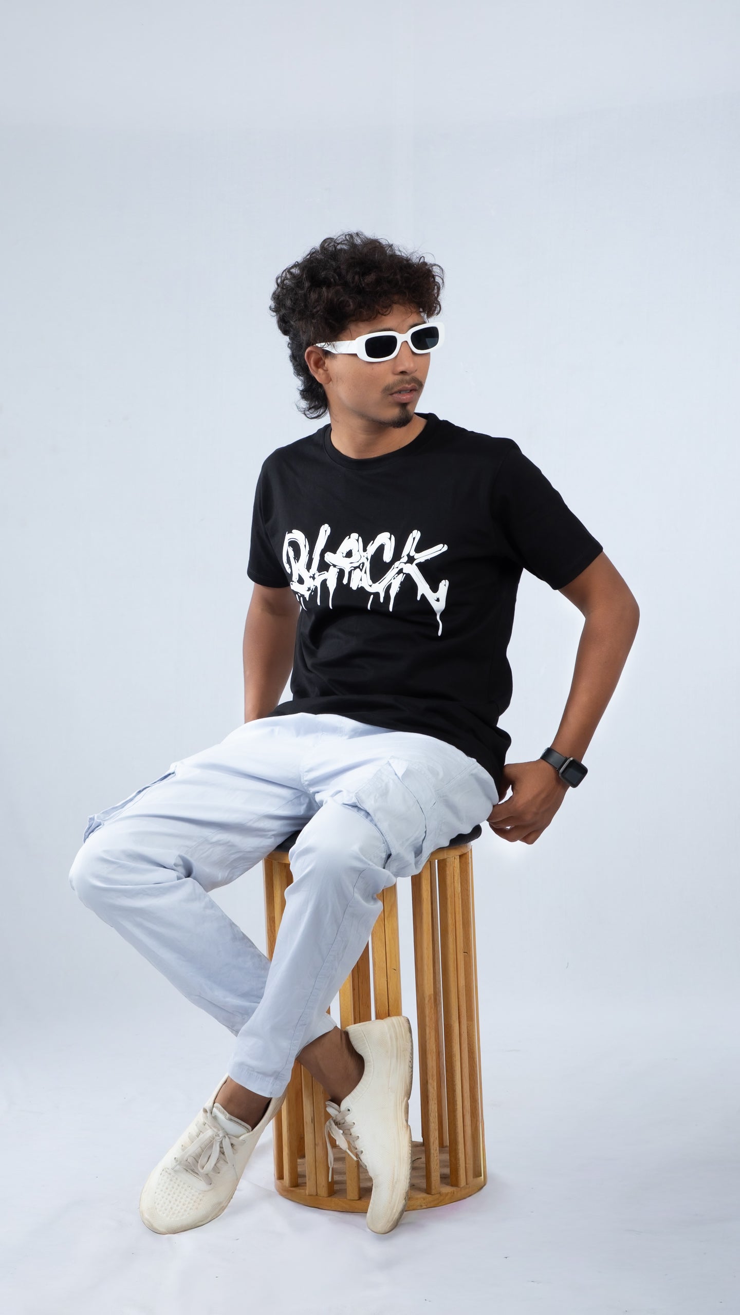 Regular T-shirt - Graffiti Drip (Black) | Alpha Humane