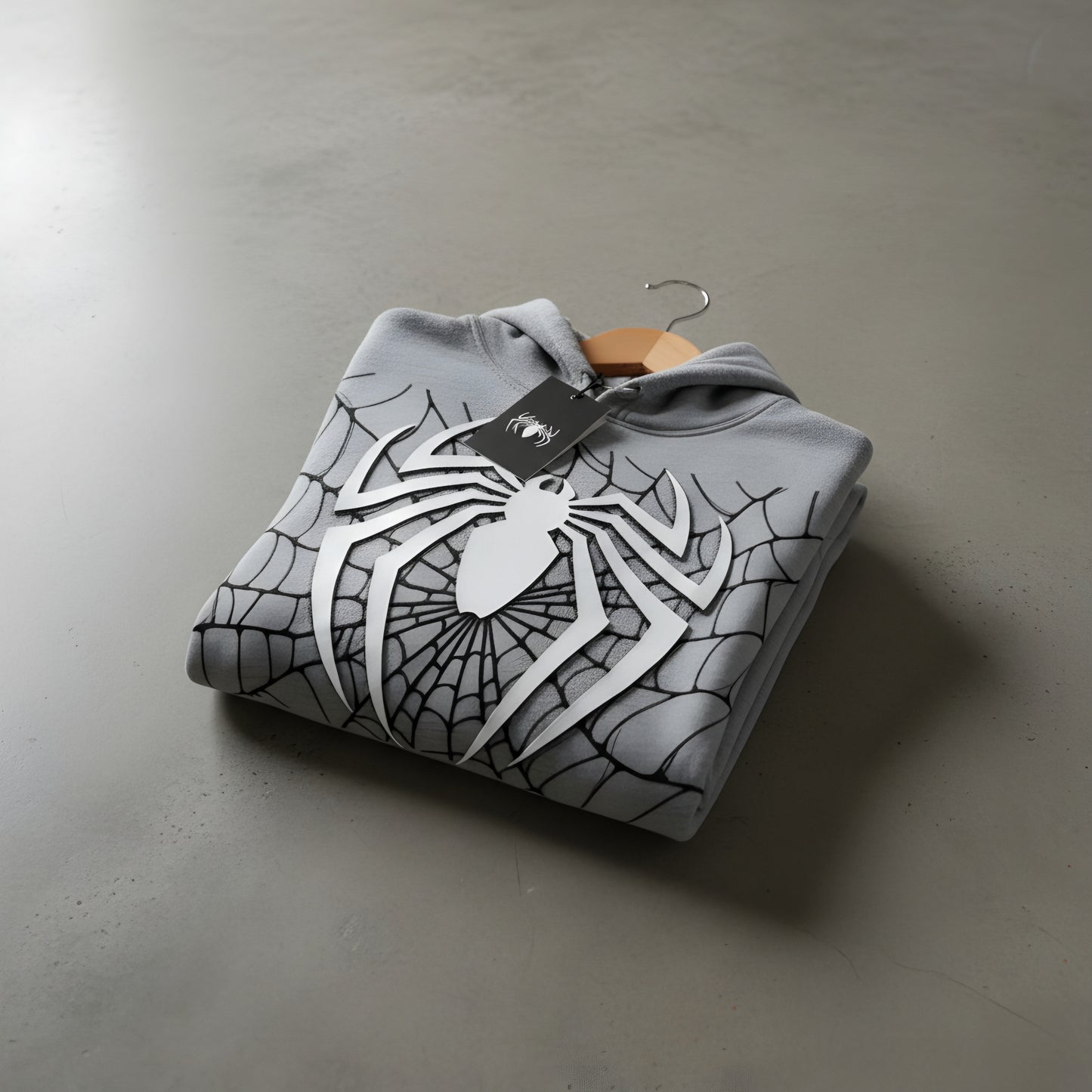Hoodie - Venom Spider Web (Grey) | Alpha Humane