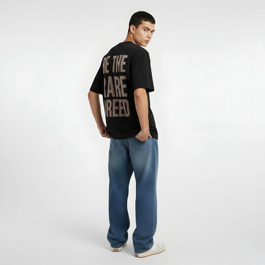 ALPHA HUMANE – “RARE BREED" Oversized T-shirt (Black)