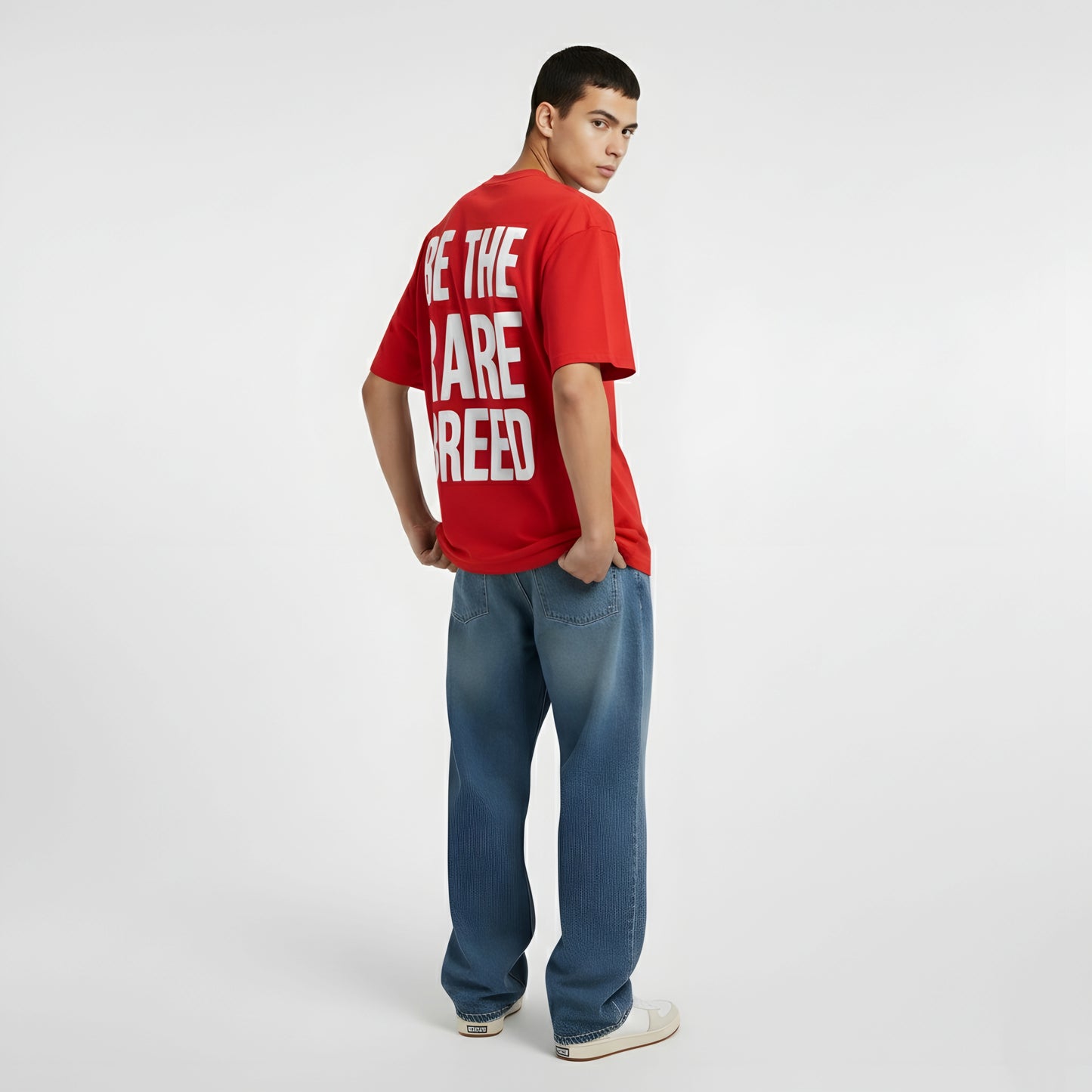 Oversized T-shirt - Be The Rare Breed (Red) | Alpha Humane