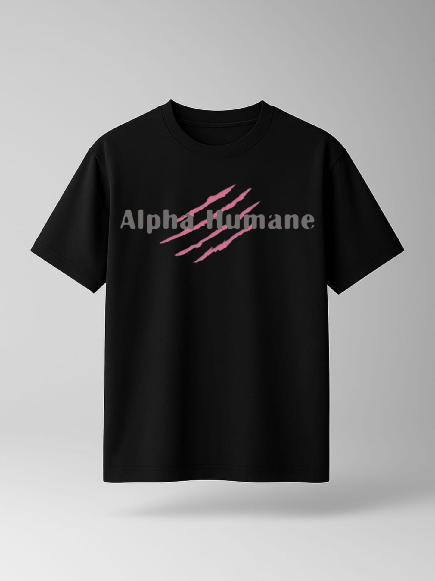 ALPHA HUMANE – Claw Slash Oversized T-shirt (Black)