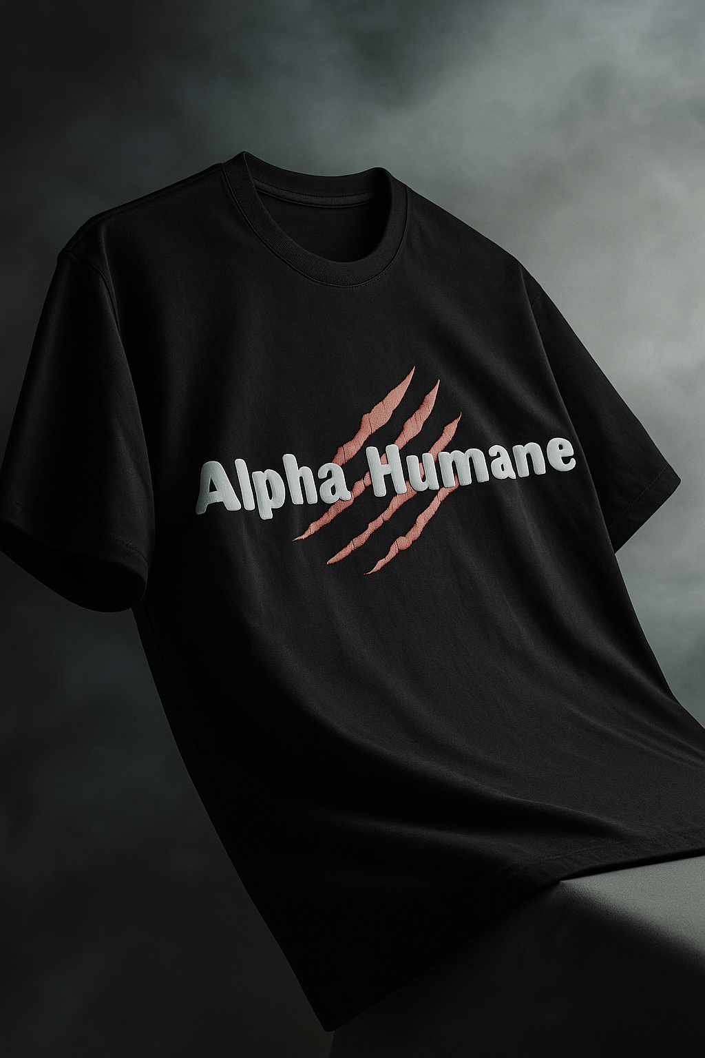 ALPHA HUMANE – Claw Slash Oversized T-shirt (Black)