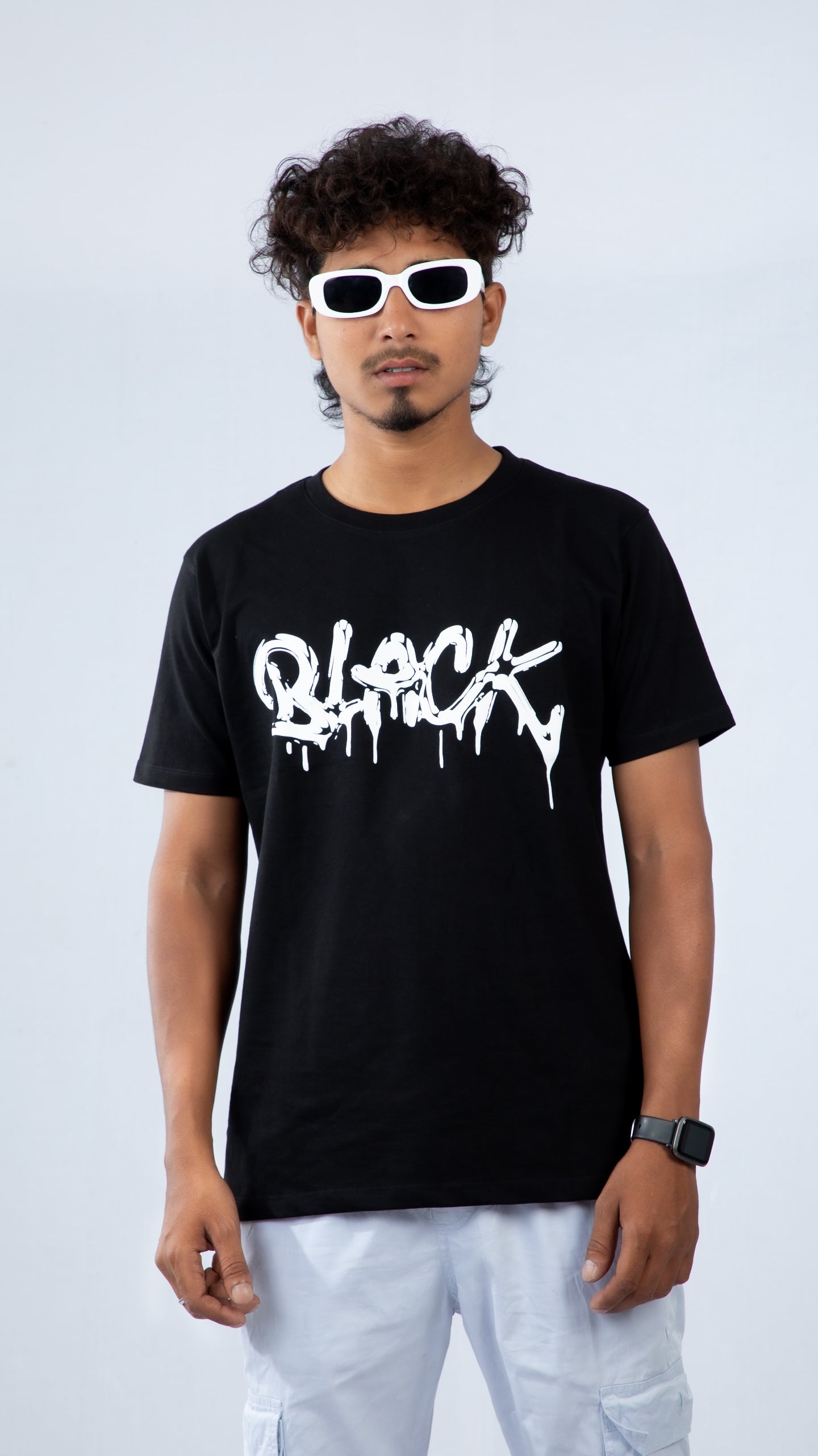 Regular T-shirt - Graffiti Drip (Black) | Alpha Humane