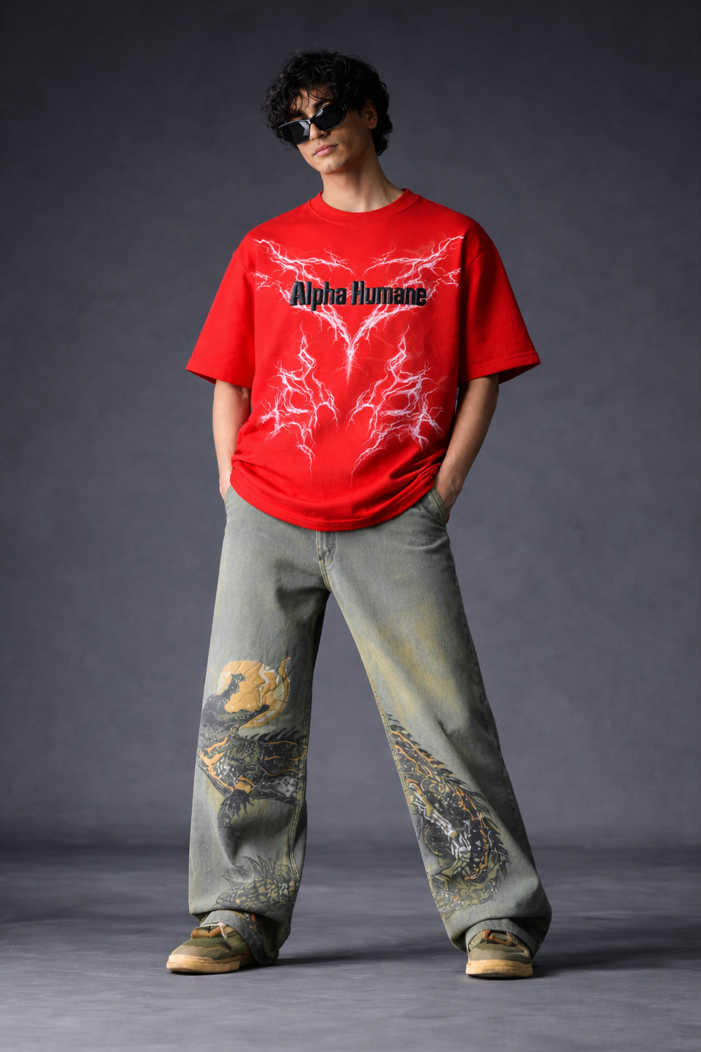 CRIMSON VOLTAGE OVERSIZED TSHIRT
