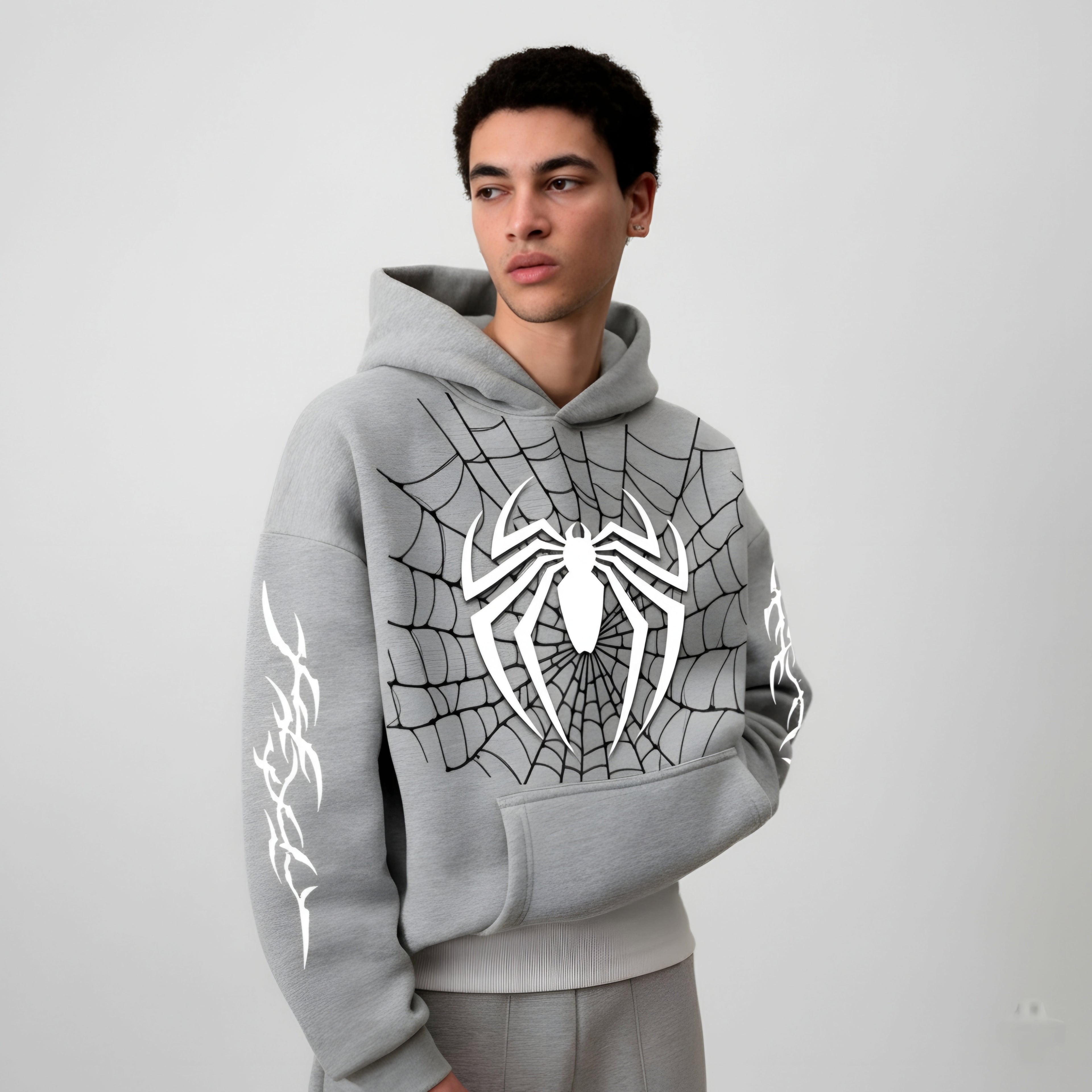 SPIDER HOODIE MELANGE