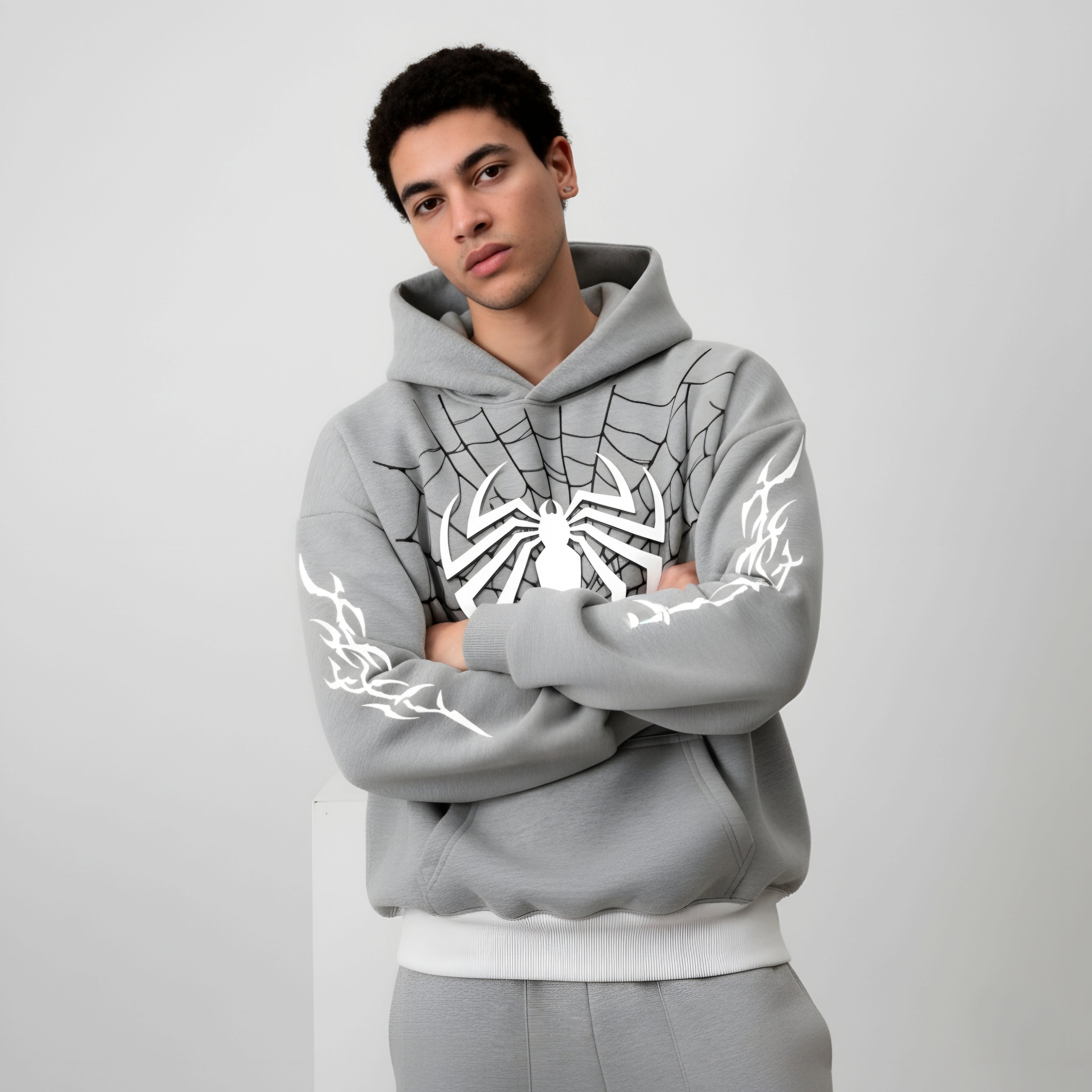 SPIDER HOODIE MELANGE