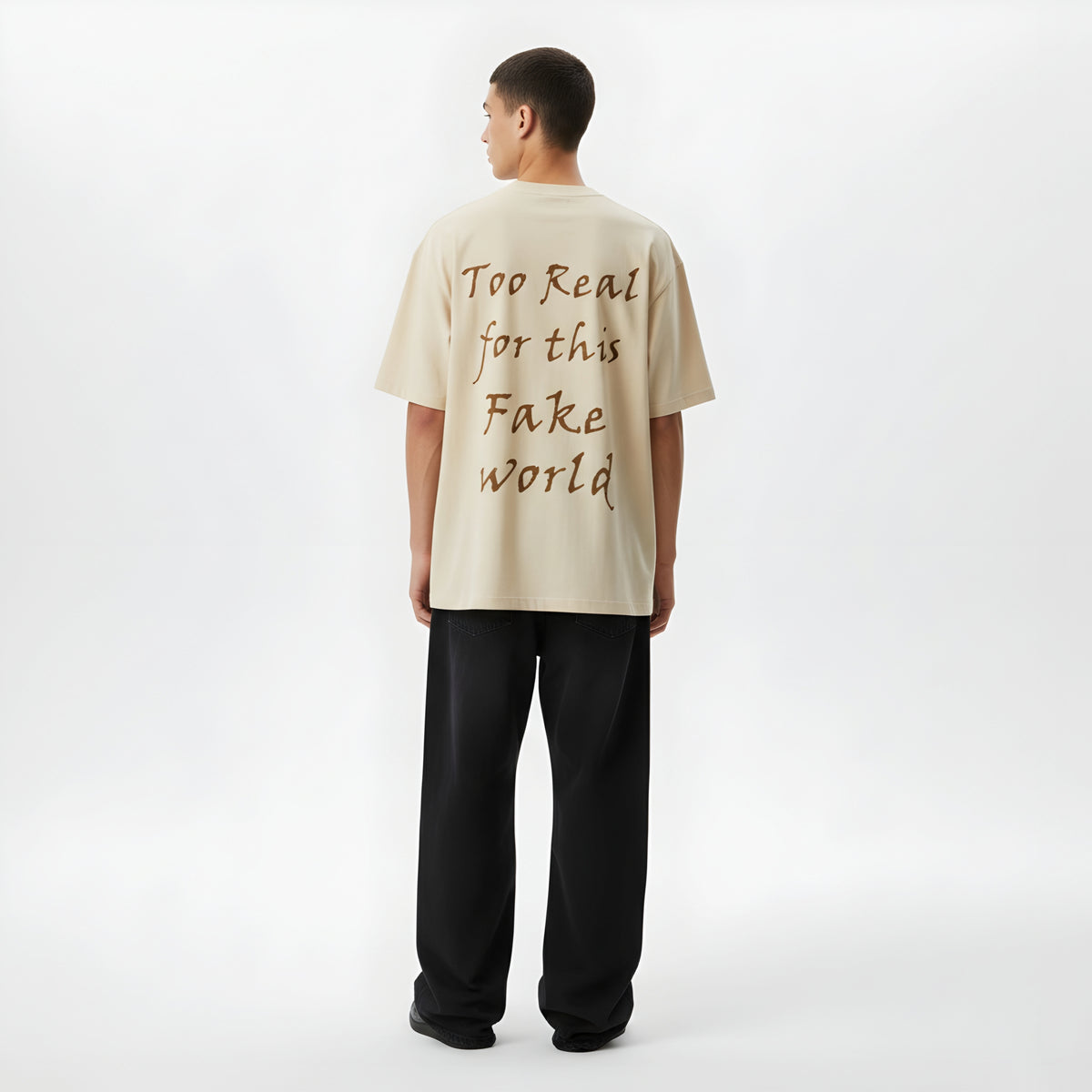 FAKE WORLD OVERSIZED TSHIRT
