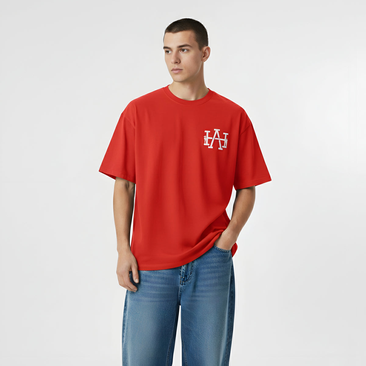 RARE BREED RED OVERSIZED TSHIRT