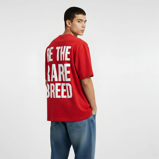Oversized T-shirt - Be The Rare Breed (Red) | Alpha Humane