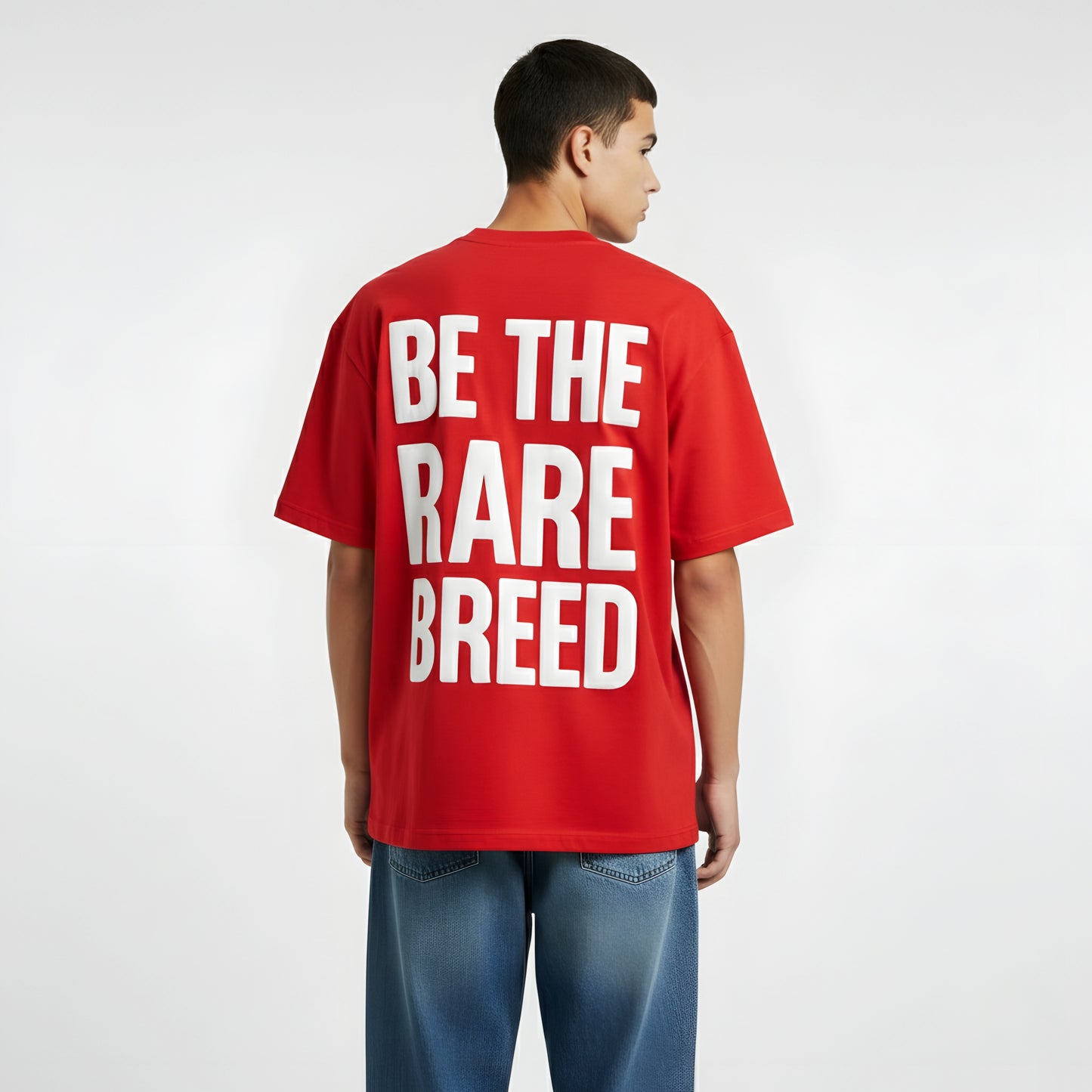 Oversized T-shirt - Be The Rare Breed (Red) | Alpha Humane