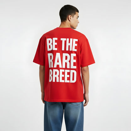 Oversized T-shirt - Be The Rare Breed (Red) | Alpha Humane