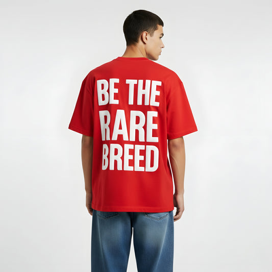 Oversized T-shirt - Be The Rare Breed (Red) | Alpha Humane