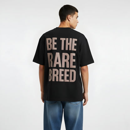 ALPHA HUMANE – “RARE BREED" Oversized T-shirt (Black)