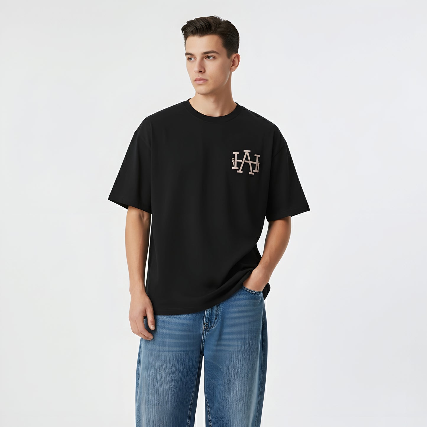 ALPHA HUMANE – “RARE BREED" Oversized T-shirt (Black)