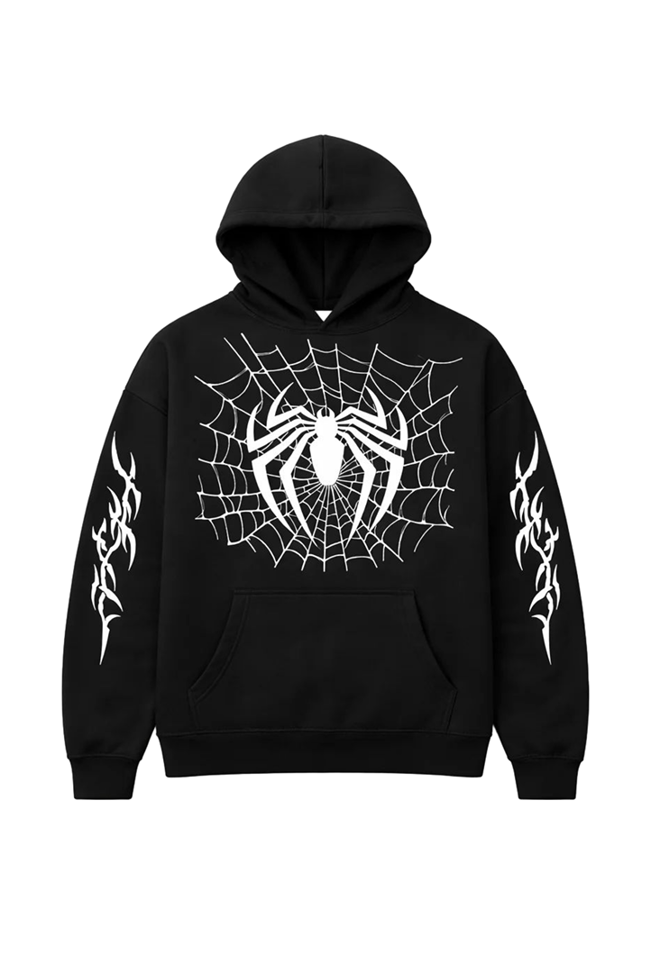 SPIDER HOODIE BLACK