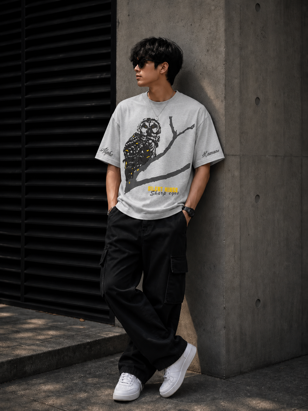 SILENT WINGS OVERSIZED TSHIRT