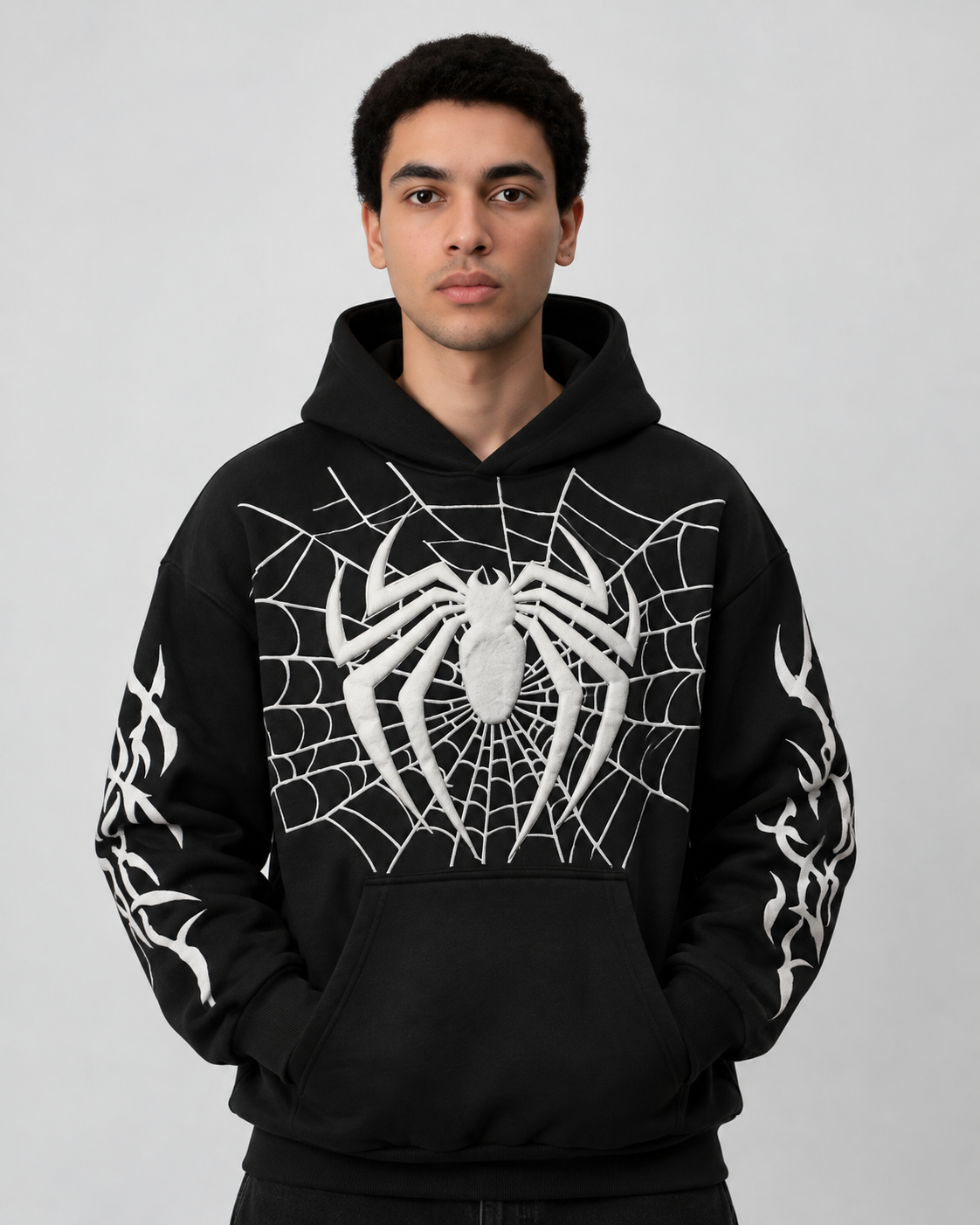 SPIDER HOODIE BLACK
