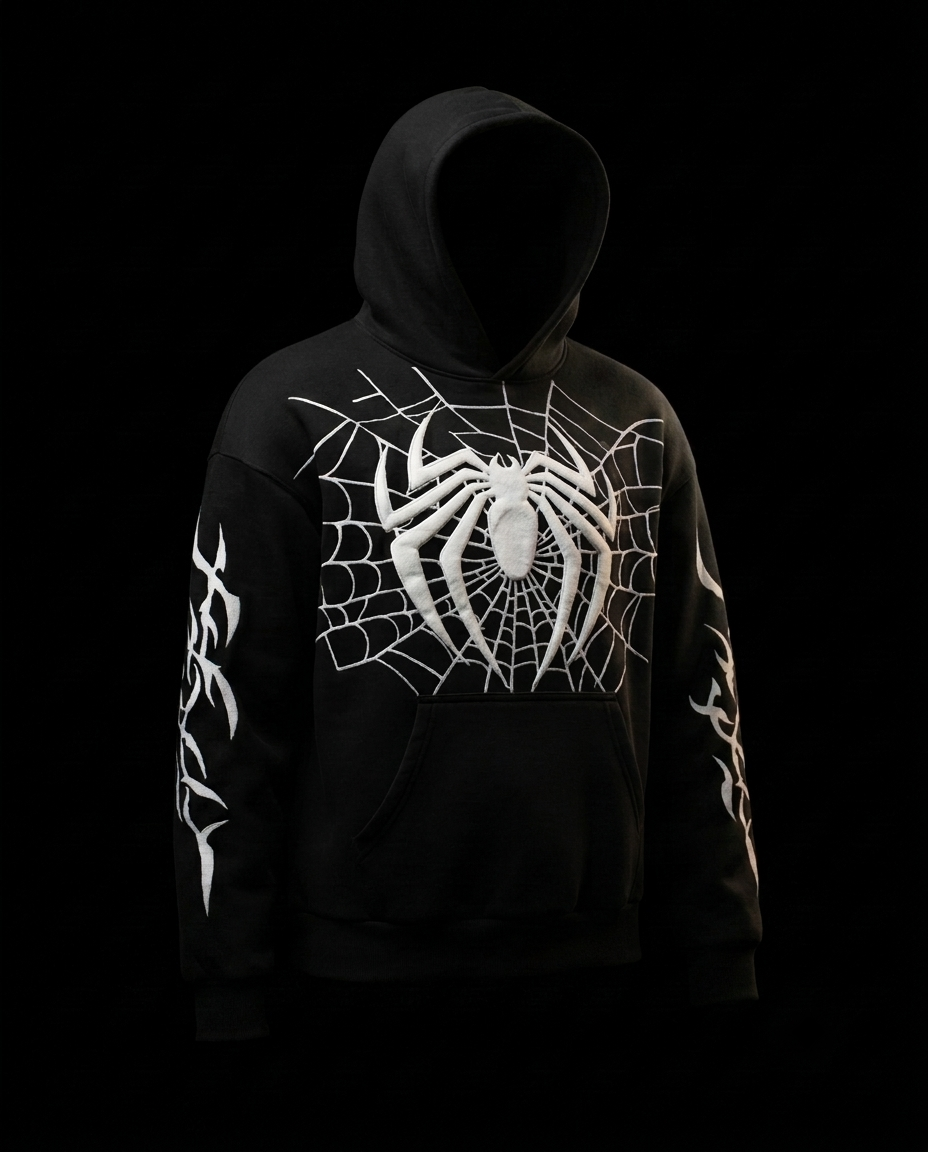 SPIDER HOODIE BLACK