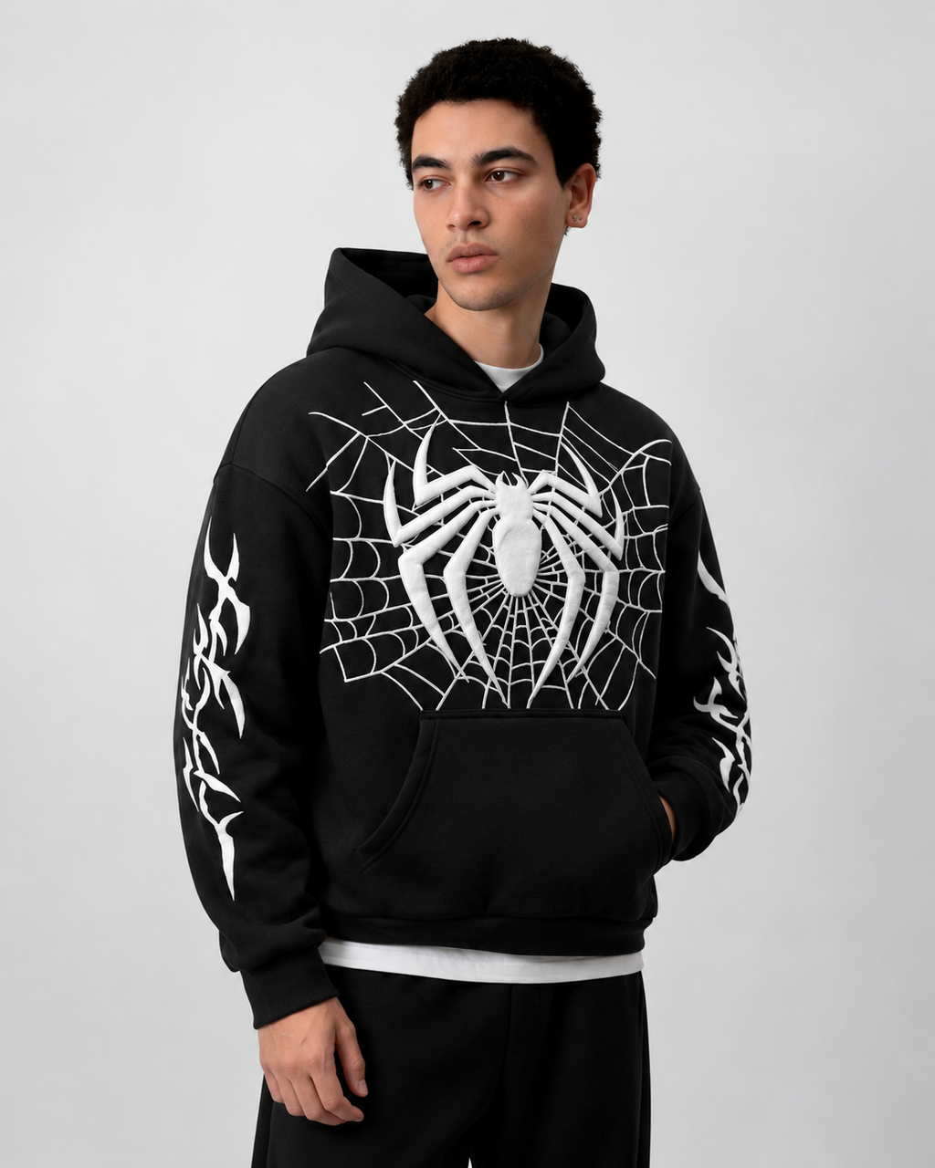 SPIDER HOODIE BLACK